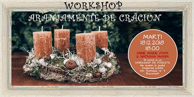 Workshop Aranjamente Florale De Craciun Pe 18 Decembrie 2018