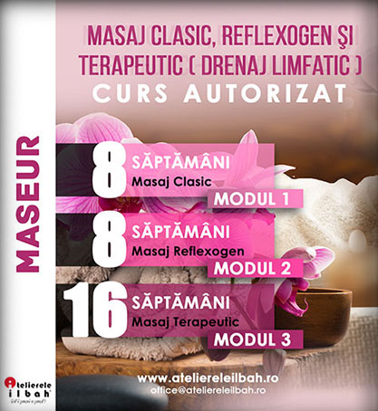 Curs Masaj acreditat curs calificare autorizat maseur masaj clasic reflexogen terapeutic limfatic