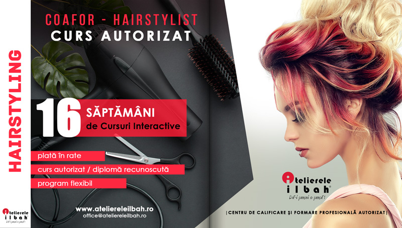 Curs Coafor, cursuri Hairstylist in Bucuresti, Cluj, Ploiesti