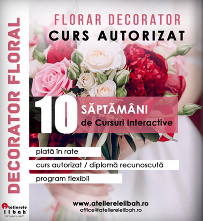 curs decorator floral, cursuri design floral, curs aranjamente florale, cursuri design floral, curs florist