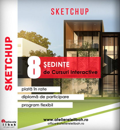 curs SketchUp, cursuri randari 3d, cursuri SketchUp 3d