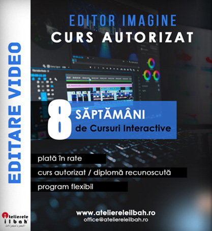 curs editare video autorizat, cursuri editor imagine acreditate, curs adobe premiere