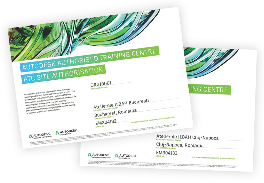 Atelierele ILBAH - Autodesk Training Center, Autodesk Learning Partner
