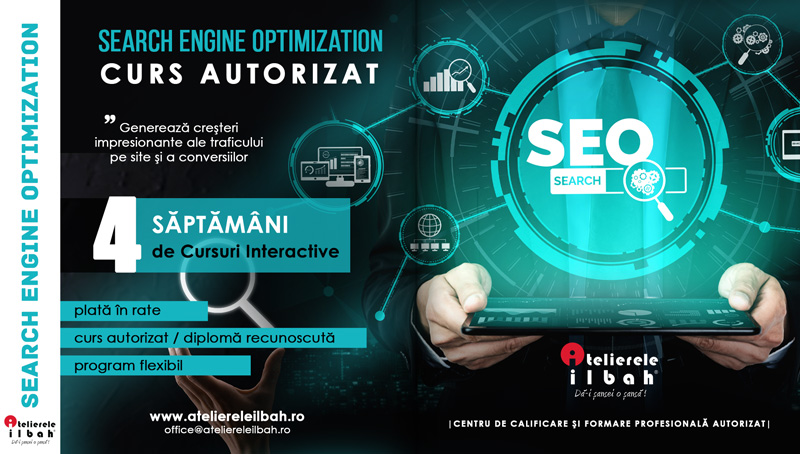 curs seo autorizat, cursuri seo acreditate, curs optimizare motoare cautare, curs google