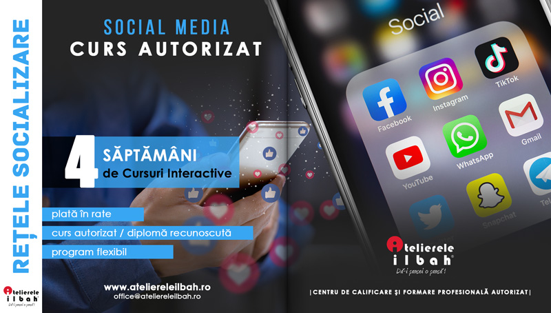 curs social media, cursuri retele socializare, online marketing atelierele ilbah