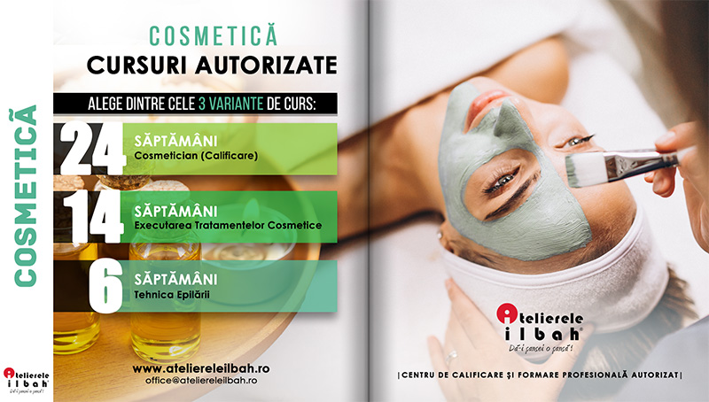 Curs Cosmetica, Curs Epilare, Curs Tratamente Cosmetice