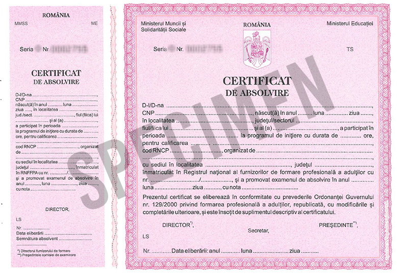 Certificat INITIERE (Roz)
