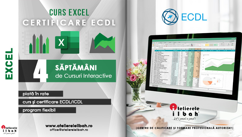 Curs Excel - Certificare ECDL/ ICDL. Inscrie-te acum!