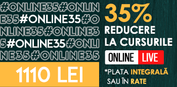 Cu oferta #Online35 platesti doar 1110 Lei pentru cursurile Online LIVE Cu oferta #Online35 platesti doar 1110 Lei pentru cursurile Online LIVE