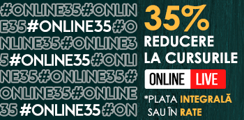 35% Reducere pentru cursurile Online LIVE