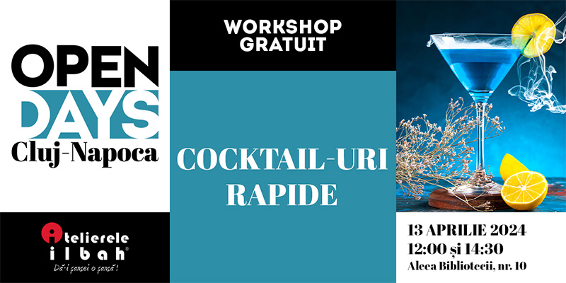Workshop Barman Open Days 2024 - Atelierele ILBAH Cluj