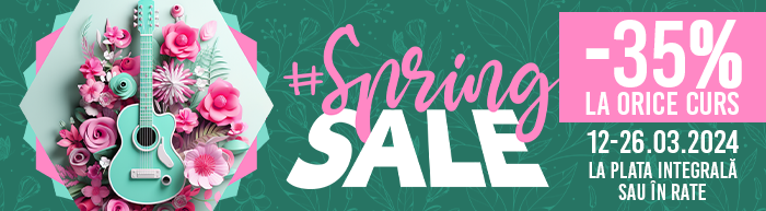Cu #SpringSale beneficiezi de 35% Reducere la cursuri atat la plata integrala cat si in rate!