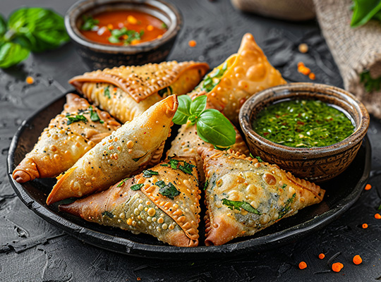 Curs Gatit Vegan: Platou cu samosa de legume si sos chutney