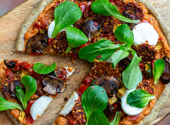 Pizza Raw Vegana