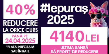 Folosind codul #Iepuras2025 platesti doar 4140 Lei