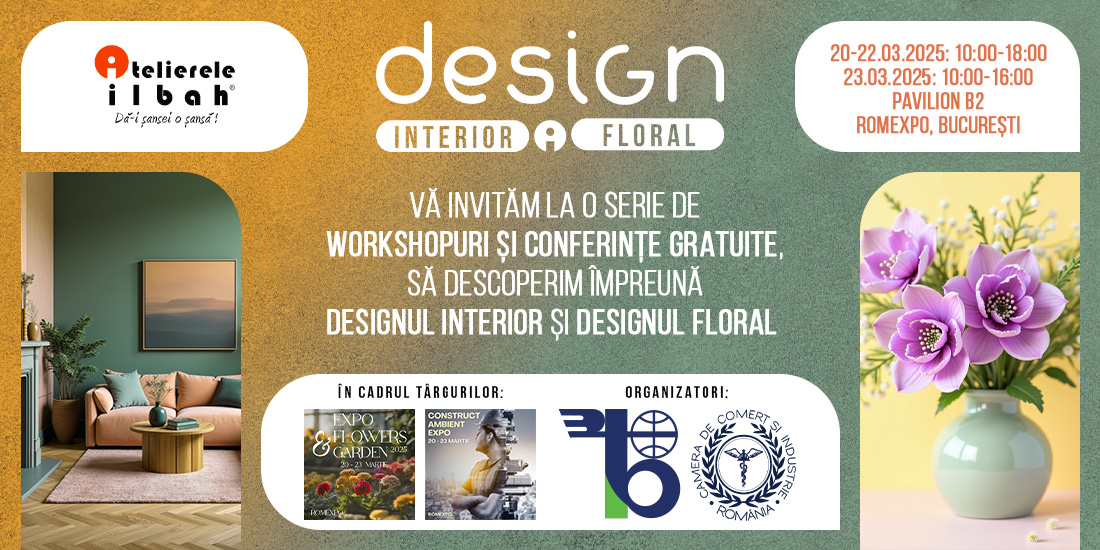 Workshop-uri si Conferinte gratuite de Design Interior si Design Floral