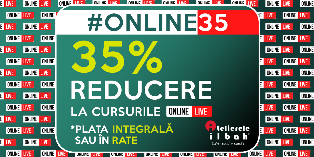 Online35 - 35% Reducere la cursurile Online LIVE