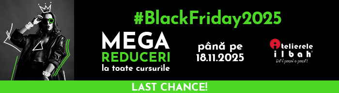 Este #BlackFriday2025 la Atelierele ILBAH! Profita de aceasta sansa unica!