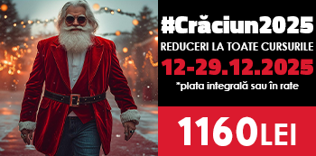 Pret #Craciun2025: 1160 Lei. Fa-ti un cadou care conteaza! Pret #Craciun2025: 1160 Lei. Fa-ti un cadou care conteaza!