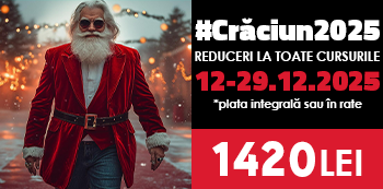 Pret #Craciun2025: 1420 Lei. Fa-ti un cadou care conteaza! Pret #Craciun2025: 1420 Lei. Fa-ti un cadou care conteaza!