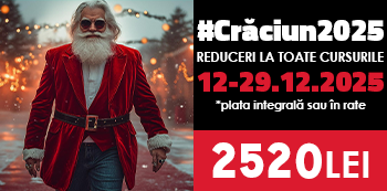 Pret #Craciun2025: 2520 Lei. Fa-ti un cadou care conteaza! Pret #Craciun2025: 2520 Lei. Fa-ti un cadou care conteaza!