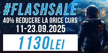 Pret #FlashSale: 1130 Lei. Prinde reducerile fulger in plin sezon de cursuri!
