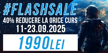 Pret #FlashSale: 1990 Lei. Prinde reducerile fulger in plin sezon de cursuri!