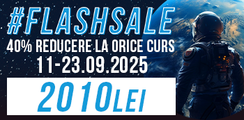 Pret #FlashSale: 2010 Lei. Prinde reducerile fulger in plin sezon de cursuri!