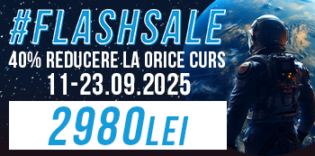 Pret #FlashSale: 2980 Lei. Prinde reducerile fulger in plin sezon de cursuri!