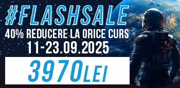 Pret #FlashSale: 3970 Lei. Prinde reducerile fulger in plin sezon de cursuri!