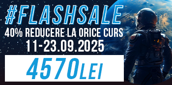 Pret #FlashSale: 4570 Lei. Prinde reducerile fulger in plin sezon de cursuri!