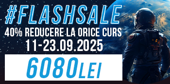 Pret #FlashSale: 6080 Lei. Prinde reducerile fulger in plin sezon de cursuri!