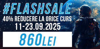 Pret #FlashSale: 860 Lei. Prinde reducerile fulger in plin sezon de cursuri!