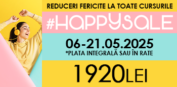 Folosind codul #HappySale platesti doar 1920 Lei