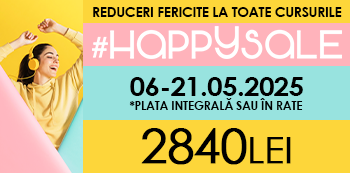 Folosind codul #HappySale platesti doar 2840 Lei
