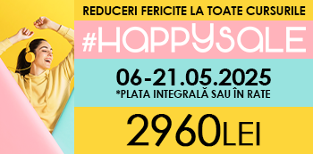 Folosind codul #HappySale platesti doar 2960 Lei