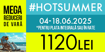 Folosind codul #HotSummer platesti doar 1120 Lei