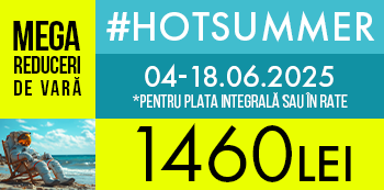 Folosind codul #HotSummer platesti doar 1460 Lei