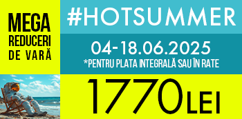 Folosind codul #HotSummer platesti doar 1770 Lei
