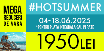 Folosind codul #HotSummer platesti doar 1950 Lei