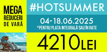 Folosind codul #HotSummer platesti doar 4210 Lei