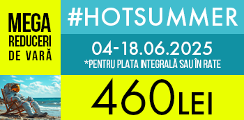Folosind codul #HotSummer platesti doar 460 Lei