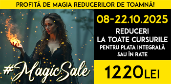 Pret #MagicSale: 1220 Lei. Profita de magia reducerilor de toamna!