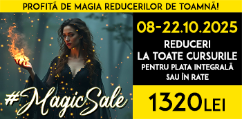 Pret #MagicSale: 1320 Lei. Profita de magia reducerilor de toamna!