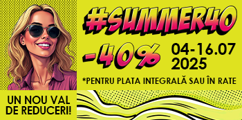 Cu #Summer40 beneficiezi de 40% Reducere la toate cursurile! Prinde noul val de reduceri.