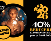 Incepe #2026 cu dreptul: ai 40% reducere la cursuri pentru un start perfect!