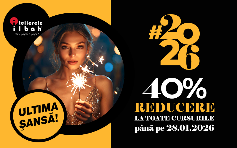 Incepe #2026 cu dreptul: ai 40% reducere la cursuri pentru un start perfect!