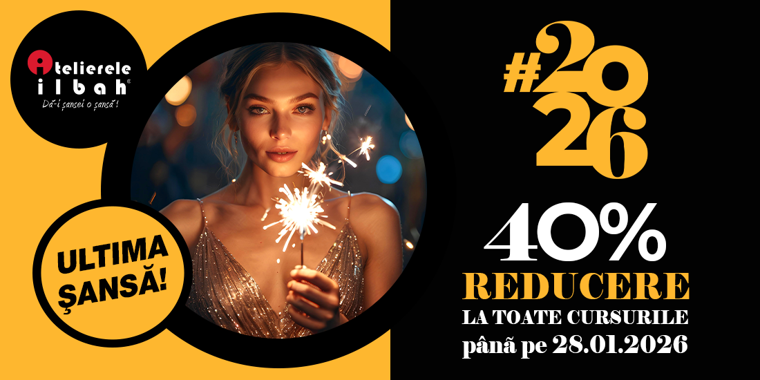 Incepe #2026 cu dreptul: ai 40% reducere la cursuri pentru un start perfect!