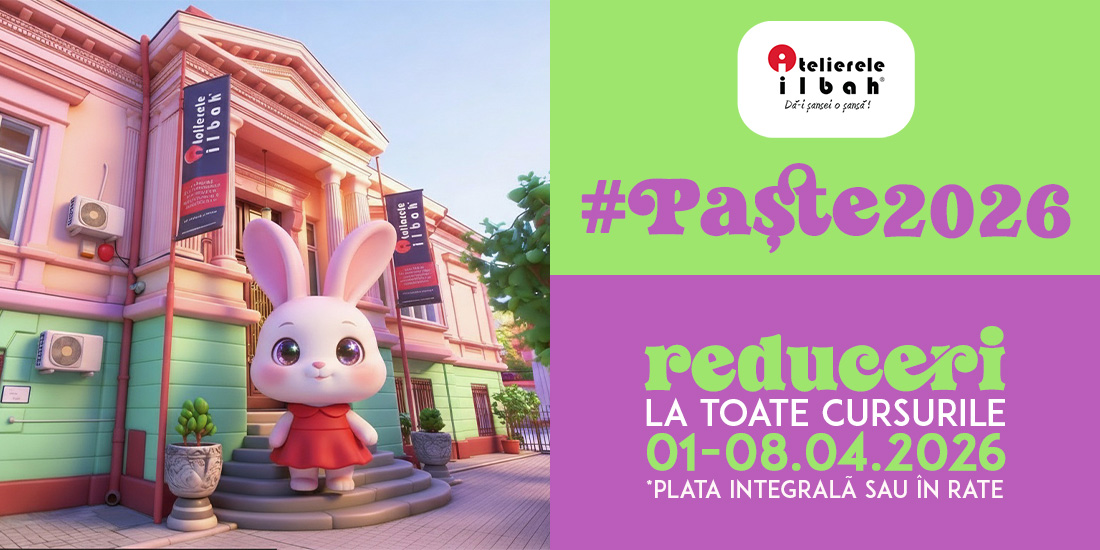 #Paste2026: Profita de reducerile iepurasului si incepe sa inveti lucruri noi! #Paste2026: Profita de reducerile iepurasului si incepe sa inveti lucruri noi!