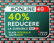 Online40 - 40% Reducere la cursurile Online LIVE